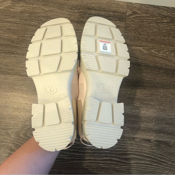 UGG ASHTON HYBRID ROSY BEIGE BLOCK PLATFORM SHOES, WOMEN US 9/ EUR 40/ UK 7~NWOB - Picture 7 of 9